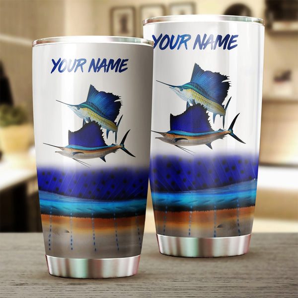 Maxcorners Sailfish Fishing Tumbler Cup Customize Name