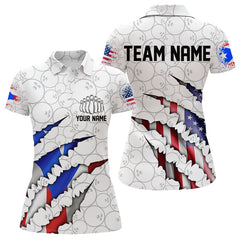 Maxcorners Personalized Puerto Rico Flag Bowling Polo Shirts For Men, Puerto Rico Bowling Jerseys