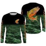 Maxcorners Customize Name Brown Trout Fishing 3D Shirts