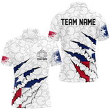 Maxcorners Custom Texas Flag Bowling Team Polo Shirts For Men, Texas Bowling League Shirt LM1109