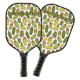 Maxcorners Cute Pickles Cucumbers Custom Cute Pickleball Paddle, Funny Pickleball Paddles For Men And Women