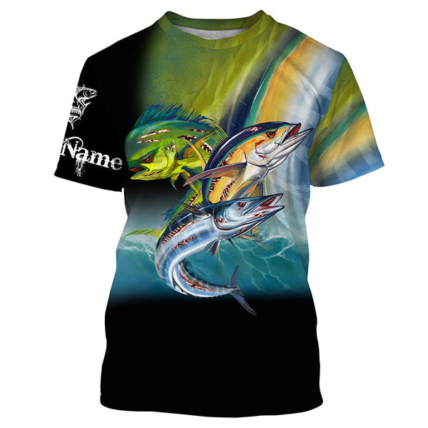 Maxcorners Offshore Slam Tuna, Mahi Mahi, Wahoo 3D Shirts Customize Name
