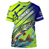 Maxcorners Custom Pike Fishing Uv Protection Long Sleeve Shirts, Pike Tournament Fishing Shirt MT2108