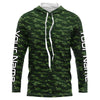 Maxcorners Largemouth Bass Fishing Camo Custom Long Sleeve Fishing Shirts, Bass Tournament Shirt LM0201