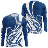 Maxcorners Custom Sailfish Fishing Saltwater Long Sleeve Shirts, Sailfish Fishing Jerseys LM0607