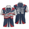 Maxcorners Personalized American Flag Bowling Team Shirts For Men Patriotic Bowling League Outfits