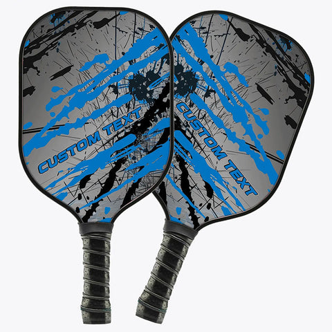 Maxcorners Personalized Blue Pickleball Paddles With Name, Pickleball Tournaments Paddle For Team, Pickleball Gifts