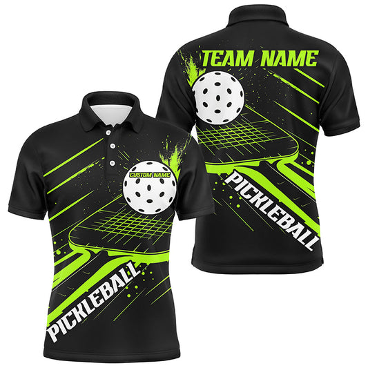 MaxCorners Pickleball Multi-Color League Customized Name, Team Name 3D Polo Shirt For Men