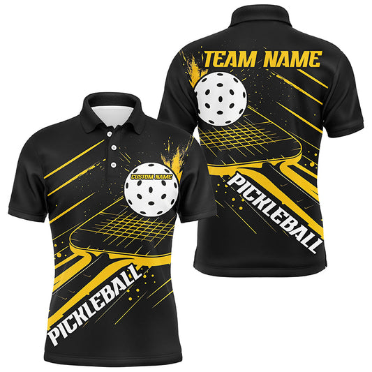 MaxCorners Pickleball Multi-Color League Customized Name, Team Name 3D Polo Shirt For Men