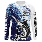 Maxcorners Marlin Fishing Custom Long Sleeve Performance Fishing Shirts, Marlin Saltwater Fishing Jerseys LM2408