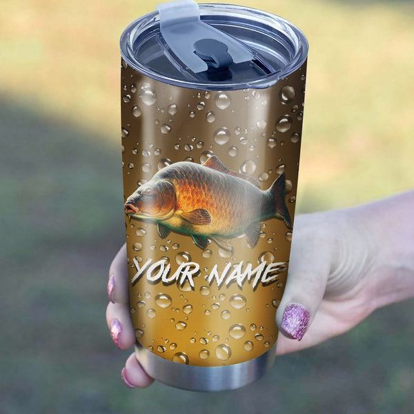 Maxcorners Carp Fishing Tumbler Cup Customize Name