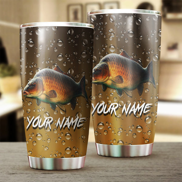 Maxcorners Carp Fishing Tumbler Cup Customize Name