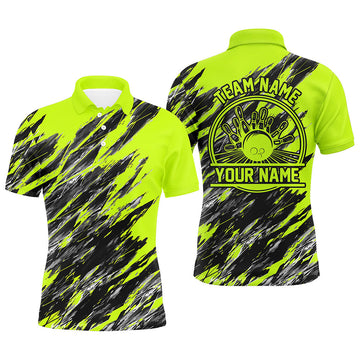 Max Corner Bowling Ball And Pins Flame USA Flag Pattern Customized Name 3D Shirt For Karen