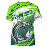 Maxcorners Musky Fishing Custom Long Sleeve Fishing Shirts, Muskie Fishing Tournament Shirts Fishing Jerseys MT2108