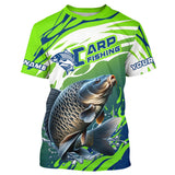 Maxcorners Carp Fishing Custom Long Sleeve Fishing Shirts, Carp Fishing Tournament Shirts Fishing Jerseys MT2108
