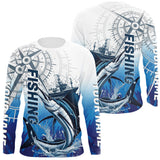 Maxcorners Custom Sailfish Fishing Saltwater Long Sleeve Performance Shirts LM0607
