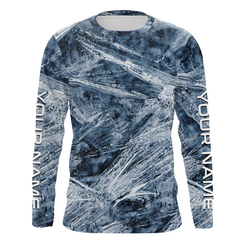 Maxcorners Ice Fishing Ice camo Shirts, Personalized Ice Fishing Clothing