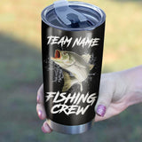 Maxcorners Striped Bass (Striper) Fishing Tumbler Crew Customize Name