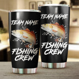 Maxcorners Redfish Puppy Drum Fishing Tumbler Crew Customize Name