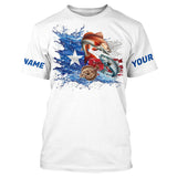 Maxcorners Personalized Texas Slam Redfish, Trout, Flounder Long Sleeve Fishing Shirts, Texas Fishing Jerseys MT2108