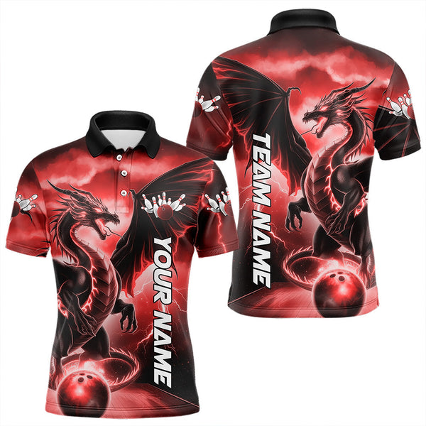Maxcorners Custom Blue Splatter Bowling Team Polo Shirts For Men And Women Bowling Tournament Shirts