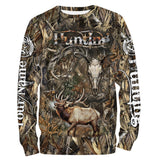 Maxcorners Custom Name Best Elk Hunting Camo 3D All Over Printed Clothes