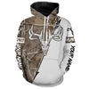 Maxcorners Bow Hunting Archery Deer Skull Customize Name 3D Shirts
