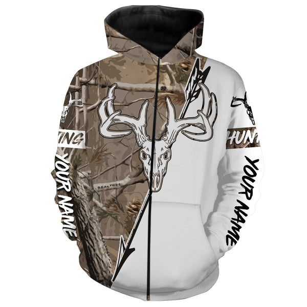 Maxcorners Bow Hunting Archery Deer Skull Customize Name 3D Shirts