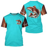 Maxcorners Redfish Puppy Drum Fishing Custom Performance Long Sleeve Uv Protection Shirts, Saltwater Fishing MT2108