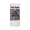 Maxcorners Personalized Fishing Legend Long Sleeve Fishing Shirts, American Flag Patriotic Fishing Gifts LM0501