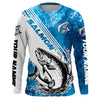 Maxcorners Chinook Salmon Fishing Custom Long Sleeve Performance Shirts, Saltwater Salmon Fishing Shirts LM0201