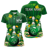 Maxcorners Custom Green St Patrick'S Day Bowling Polo Shirts For Men And Women, Celtic Team Bowling Outfits