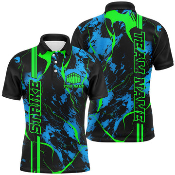 Maxcorners Strike Bowling Team For Team Bowling Team Men And Women Polo Shirts, Bowling Pattern Outfits