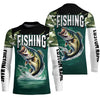 Maxcorners Camouflage Largemouth Bass Fishing Custom Long Sleeve Tournament Shirts, Fishing Gifts For Fisherman LM0201
