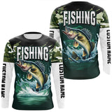 Maxcorners Camouflage Walleye Fishing Custom Long Sleeve Tournament Shirts, Fishing Gifts For Fisherman LM2408