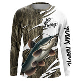 Maxcorners Catfish Fishing Custom Camo Long Sleeve Fishing Shirts, Catfish Fishing Tournament Apparel MT2108