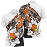 Max Corner Bowling and Pins Bowling Star Racing Pattern Multicolored Bowling jerseys Custom Name And Team 3D Polo Shirt