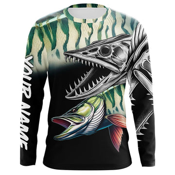Maxcorners Musky Reaper Customize Name 3D All Over Printed Shirts Personalized Fishing Gift For Men
 LM0201