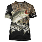 Maxcorners Customized Name Striped Bass Fishing 3D Shirts