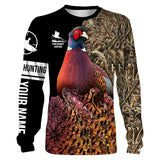 Maxcorners Pheasant Hunting Camo Customize Name 3D Shirts