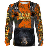 Maxcorners Black Bear Hunting Customize Name 3D Shirts