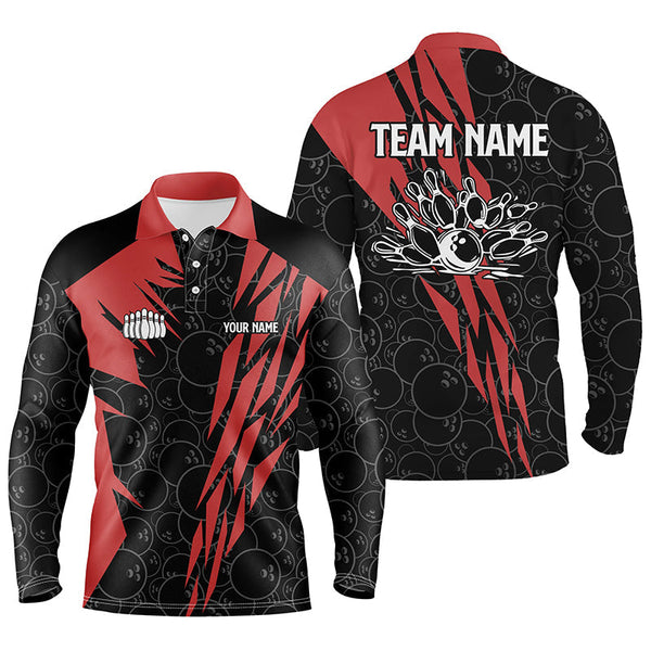 Maxcorners Black Bowling Camo Customized Name And Team Name 3D Shirt