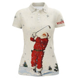 Maxcorners Golf Snow Golfing Santa Customized Name 3D Shirt