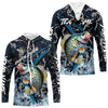 Maxcorners Custom Crappie Fishing Camo Long Sleeve Fishing Shirts, Personalized Crappie Fishing Team Jerseys LM0201