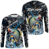Maxcorners Custom Crappie Fishing Camo Long Sleeve Fishing Shirts, Personalized Crappie Fishing Team Jerseys LM0201