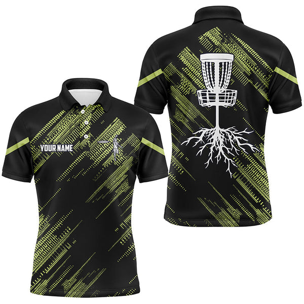 Maxcorners Yellow Black Mens disc golf polo shirts custom disc golf team disc golf jerseys MT0510