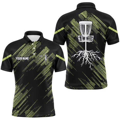 Maxcorners Yellow Black Mens disc golf polo shirts custom disc golf team disc golf jerseys MT0510