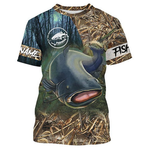 Maxcorners Catfish Fishing 3D Shirts Customize Name