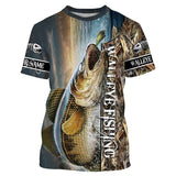 Maxcorners Walleye Fishing 3D Shirt Customized Name