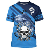 Maxcorners Personalized Mahi mahi Fish reaper Saltwater blue sea UV Long Sleeve Performance Fishing Shirts MT2108